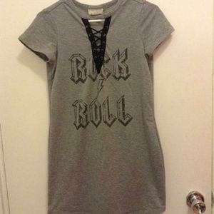 Gray "Rock + Roll" dress
